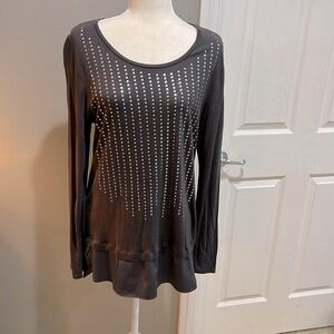 Ladies APT 9 Long Sleeve Sequined Tunic L